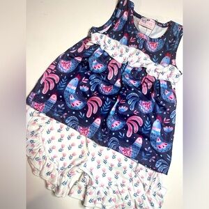 Pete + Lucy Cluck, Cluck Cutie short set 0-6 Months Size summer Chicken